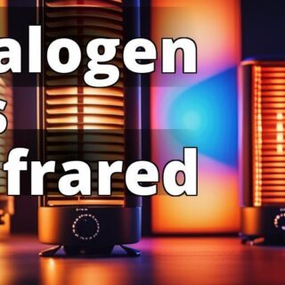 An image of a halogen heater and an infrared heater side by side.